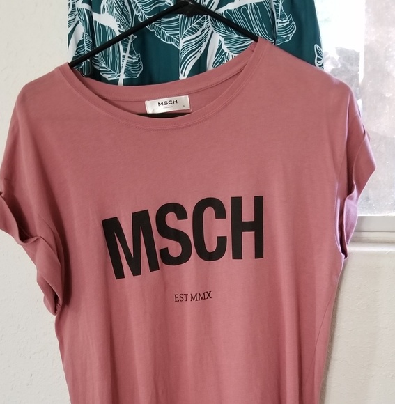 Mesa rose - Moss Copenhagen logo boyfriend t shirt - Picture 2 of 3